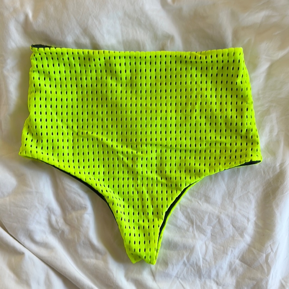 ACACIA SWIMWEAR Seychelles Bottom | Neon Cactus Mesh
